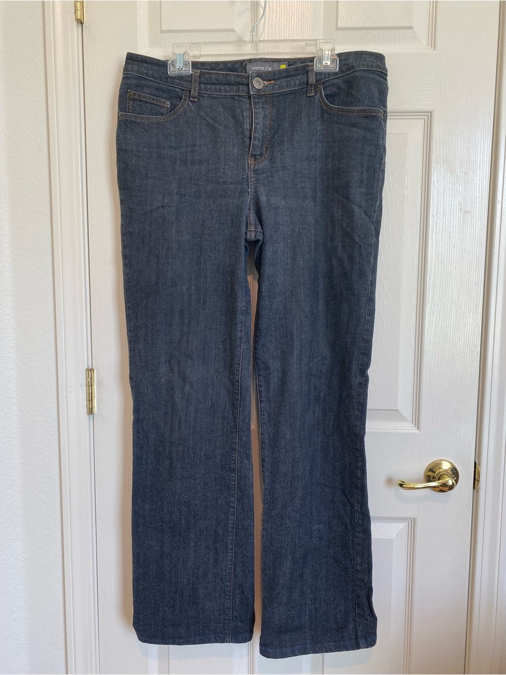 Venezia Dark Blue Boot Cut Jeans - 3 Tall